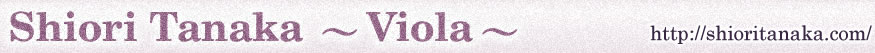 田中詩織 Shiori Tanaka Viola
